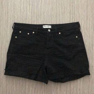 Madewell Black Jean Shorts
